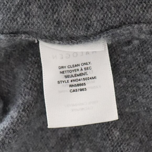 Halogen Womens Grey One Size Ruana 100% Cashmere Open Front Kimono Knit Cardigan - Picture 11 of 11